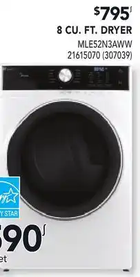 RONA 8 CU. FT. DRYER offer
