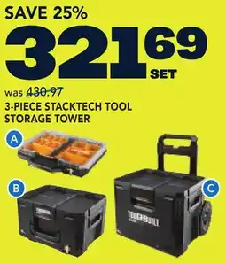RONA 3-PIECE STACKTECH TOOL STORAGE TOWER offer