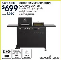 RONA BLACKSTONE OUTDOOR MULTI-FUNCTION COOKING CENTER offer