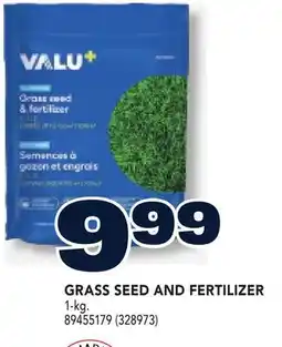 RONA VALU+ GRASS SEED AND FERTILIZER offer