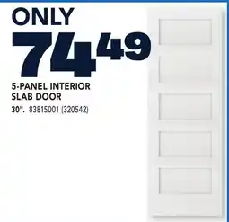 RONA 5-PANEL INTERIOR SLAB DOOR offer
