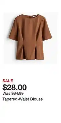 H&M Tapered-Waist Blouse offer