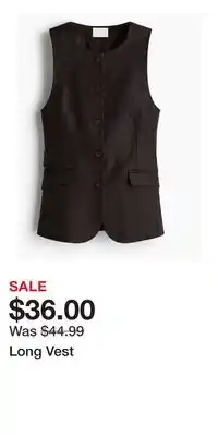 H&M Long Vest offer