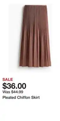 H&M Pleated Chiffon Skirt offer