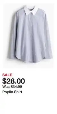 H&M Poplin Shirt offer