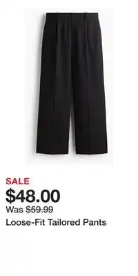 H&M Loose-Fit Tailored Pants offer