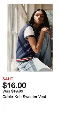 H&M Cable-Knit Sweater Vest offer