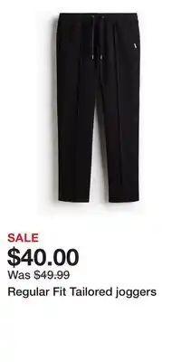 H&M Regular Fit Tailored joggers offer