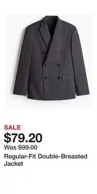 H&M Regular-Fit Double-Breasted Jacket offer