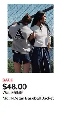 H&M Motif-Detail Baseball Jacket offer