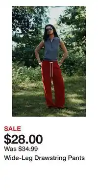H&M Wide-Leg Drawstring Pants offer