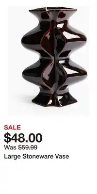 H&M Large Stoneware Vase offer