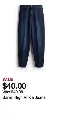H&M Barrel High Ankle Jeans offer