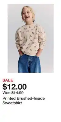 H&M Printed Brushed-Inside Sweatshirt offer