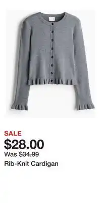 H&M Rib-Knit Cardigan offer
