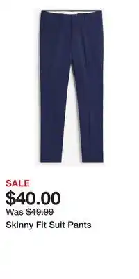 H&M Skinny Fit Suit Pants offer