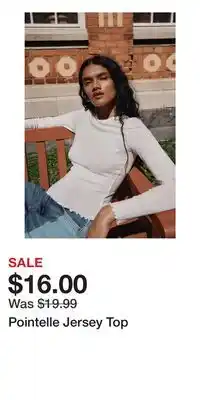 H&M Pointelle Jersey Top offer
