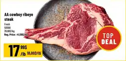 Mayrand AA cowboy ribeye steak offer
