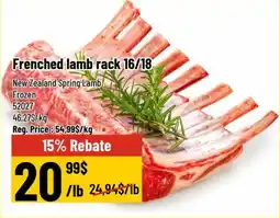 Mayrand Frenched lamb rack 16/18 offer