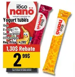 Mayrand Yogurt tube's offer