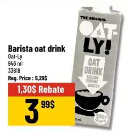 Mayrand Barista oat drink offer