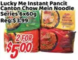 Nations Fresh Foods Lucky Me Instant Pancit Canton Chow Mein Noodle Series offer