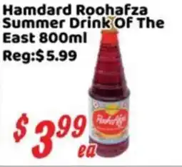 Nations Fresh Foods Hamdard Roohafza Summer Drink Of The East offer