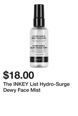Sephora The INKEY List Hydro-Surge Dewy Face Mist offer
