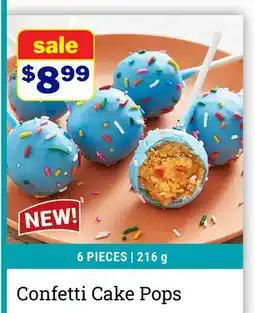 M & M Food Market Confetti Cake Pops offer