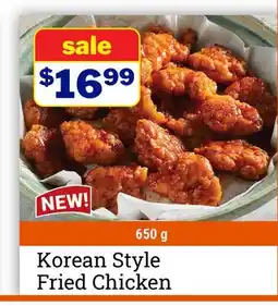 M & M Food Market Korean Style Fried Chicken offer