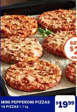 M & M Food Market MINI PEPPERONI PIZZAS 16 PIZZAS offer