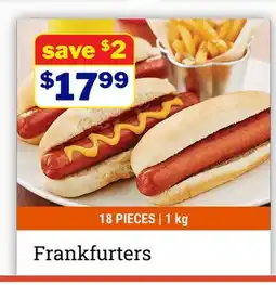 M & M Food Market Frankfurters offer