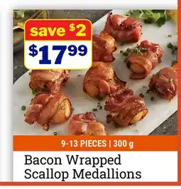 M & M Food Market Bacon Wrapped Scallop Medallions offer