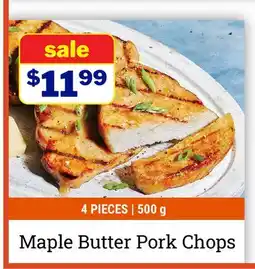 M & M Food Market Maple Butter Pork Chops offer