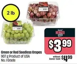 FreshCo Green or Red Seedless Grapes offer