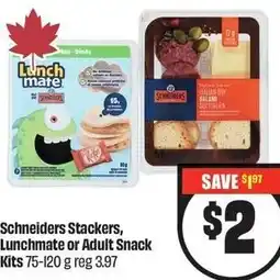 FreshCo Schneiders Stackers and Lunchmate or Adult Snack Kits offer