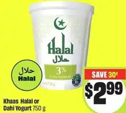 FreshCo Khaas Halal or Dahi Yogurt offer