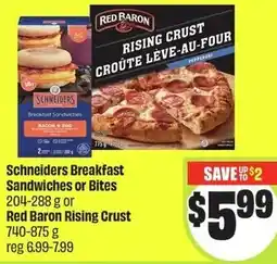 FreshCo Schneiders Breakfast Sandwiches or Bites offer