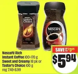 FreshCo Nescafé Rich Instant Coffee and Sweet and Creamy offer