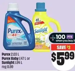 FreshCo Purex and Purex Baby or Sunlight offer
