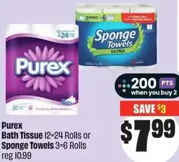 FreshCo Purex Bath Tissue or Sponge Towels offer