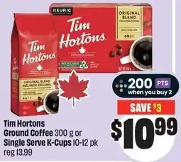 FreshCo Tim Hortons Hortons Ground Coffee or Single Serve K-Cups offer