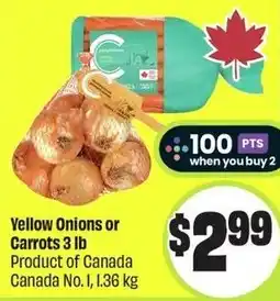 FreshCo Yellow Onions or Carrots offer