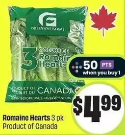 FreshCo Romaine hearts offer