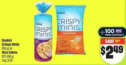 FreshCo Quaker Crispy Minis or Rice Cakes offer