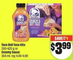 FreshCo Taco bell taco kits or creamy sauce offer