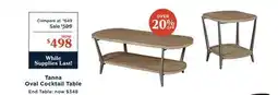 La Z Boy Tanna Oval Cocktail Table offer