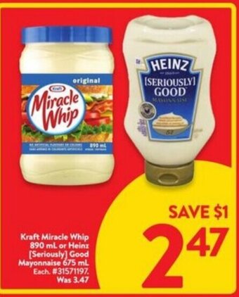 Walmart Kraft miracle whip offer