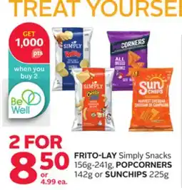Rexall FRITO-LAY Simply Snacks 156g-241g, POPCORNERS 142g or SUNCHIPS 225g offer