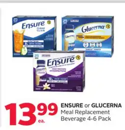 Rexall ENSURE or GLUCERNA Meal Replacement Beverage offer